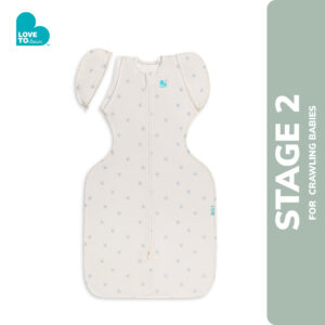 Swaddle Up™ Transition Bag Bamboo Lite 0.2 TOG – Mist Blue Sunny (Medium)