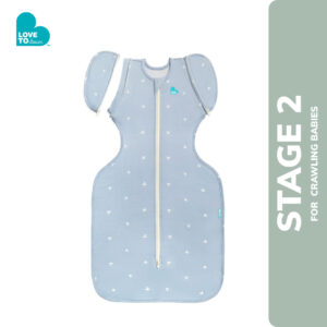 Swaddle Up™ Transition Bag Bamboo Original 1.0 TOG – Mist Blue Boats