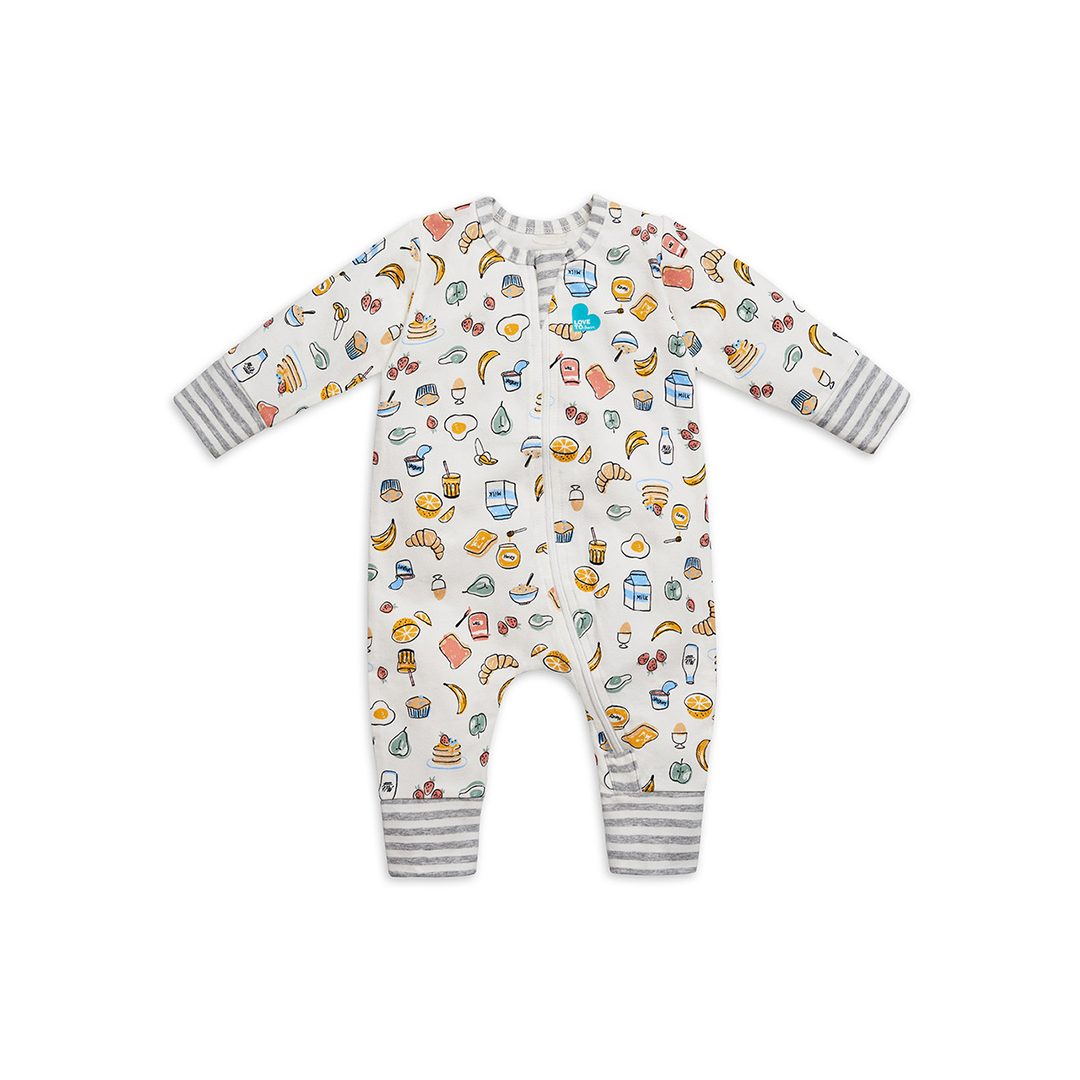 Love To Dream™ Footless Romper Breakfast White - Image 6