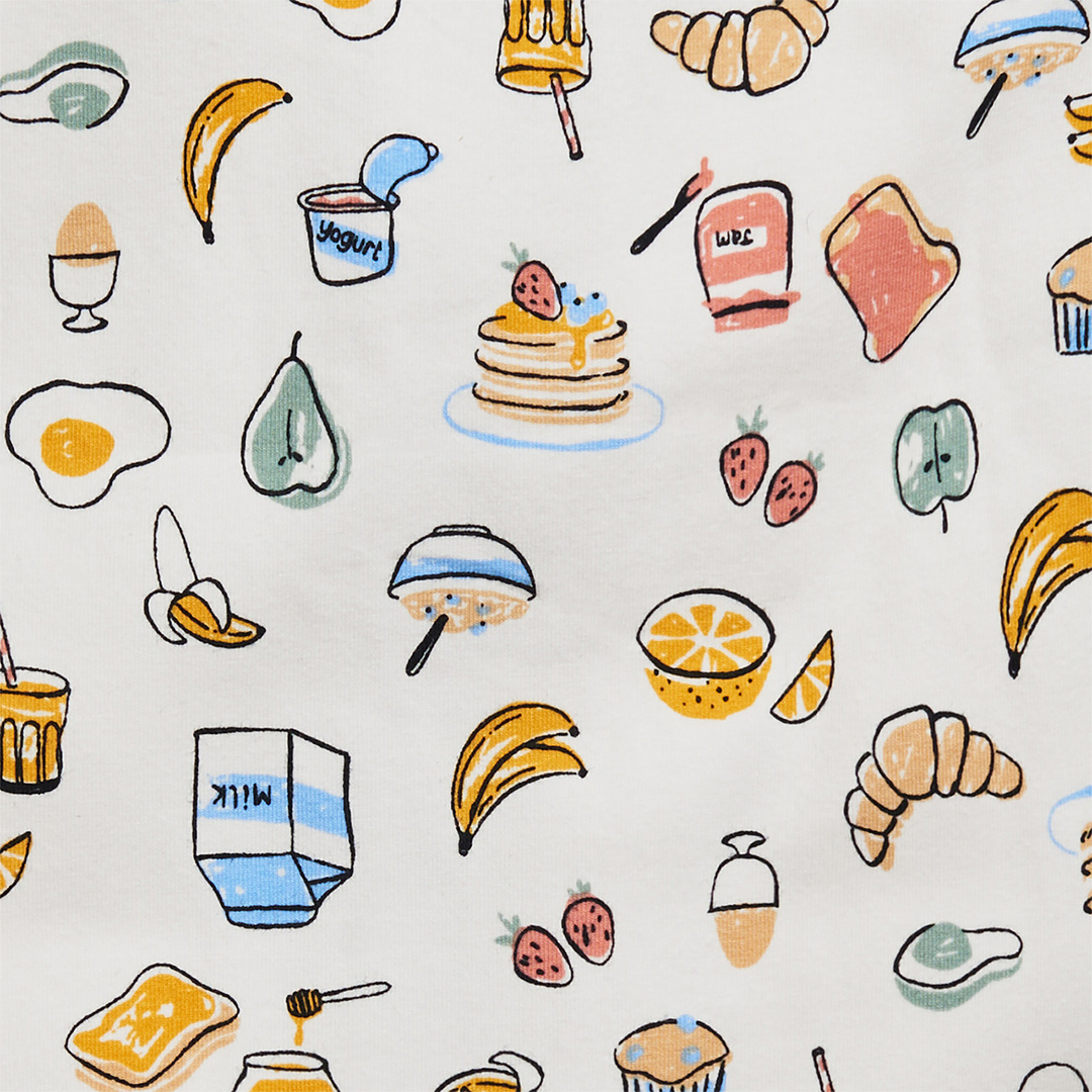 Love To Dream™ Footless Romper Breakfast White - Image 4