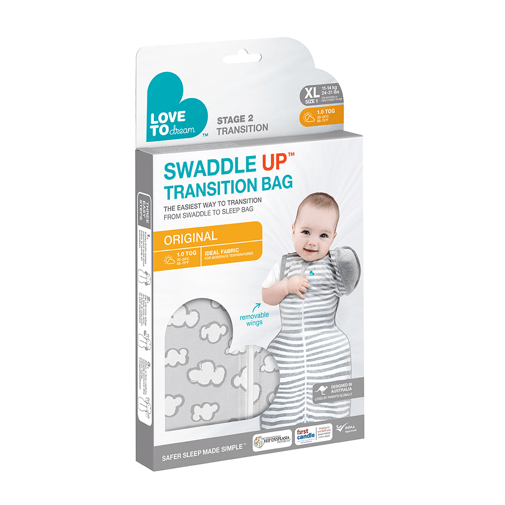 Swaddle Up™ Transition Bag 1.0 TOG Bamboo - Grey Daydream - Image 9