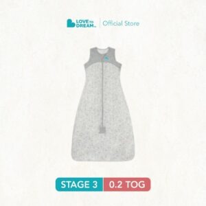 Love To Dream™ Organic Cotton Sleep Bag 0.2 TOG Grey