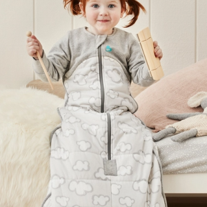 SAMPLE ITEM Love To Dream: Organic Sleep Bag 2.5 TOG Grey Clouds