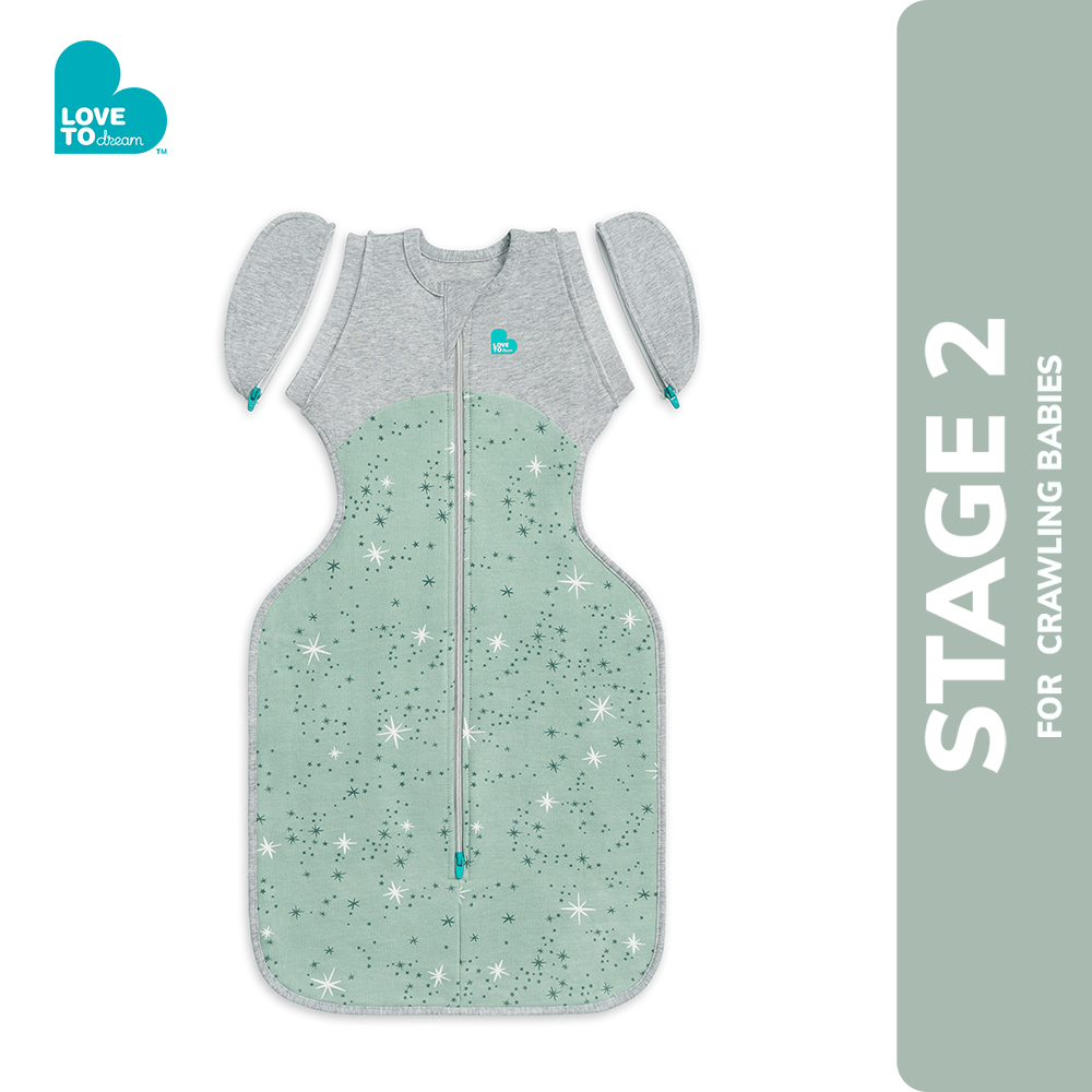 Swaddle Up™ Transition Bag Original 1.5 TOG - Olive North Star