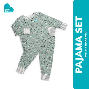 Love To Dream™ Kids Long Sleeve  Pajama Set Chicken Run Olive