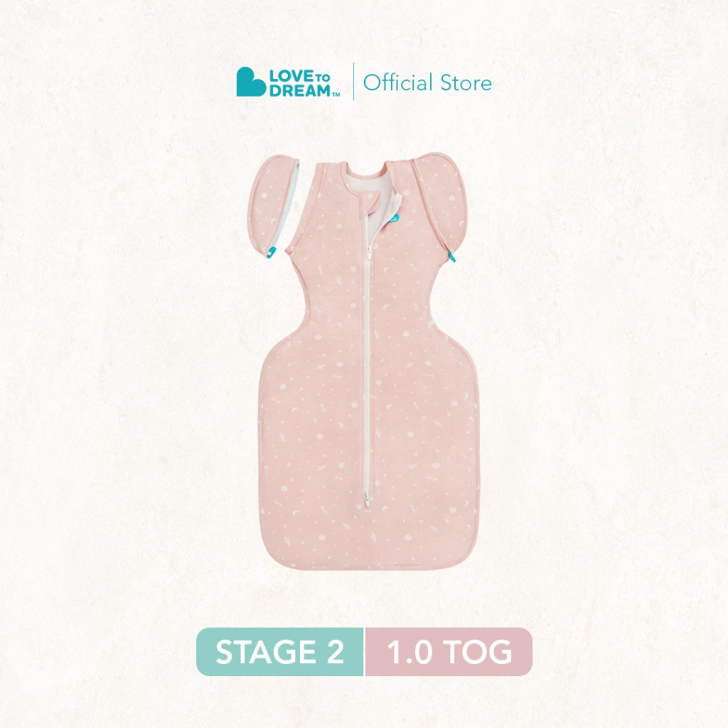 Swaddle Up™ Transition Bag 1.0 TOG Bamboo Marle Pink - Time & Space