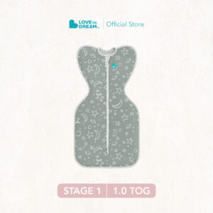 Swaddle Up™ Original 1.0 TOG - Olive Stars & Moon