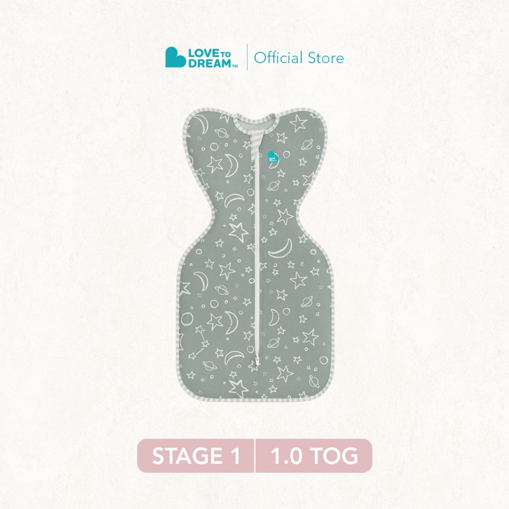 Swaddle Up™ Original 1.0 TOG - Olive Stars & Moon