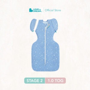 Swaddle Up™ Transition Bag 1.0 TOG Bamboo Light Blue - Time and Space