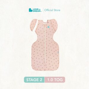 Swaddle Up™ Transition Bag Bamboo Original 1.0 TOG – Blush Cherries