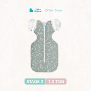 Swaddle Up™ Transition Bag Original - Olive Stars & Moon