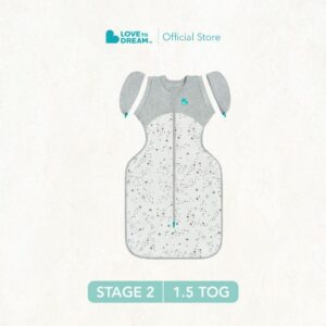 Swaddle Up™ Transition Bag Mild Cotton Fleece - North Star White