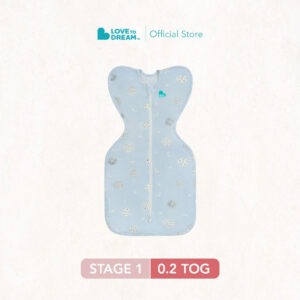 Swaddle Up™ 0.2 TOG Bamboo Light Blue - Little Dreamer