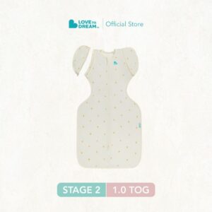 Swaddle Up™ Transition Bag Bamboo Original 1.0 TOG – Cream Lemons