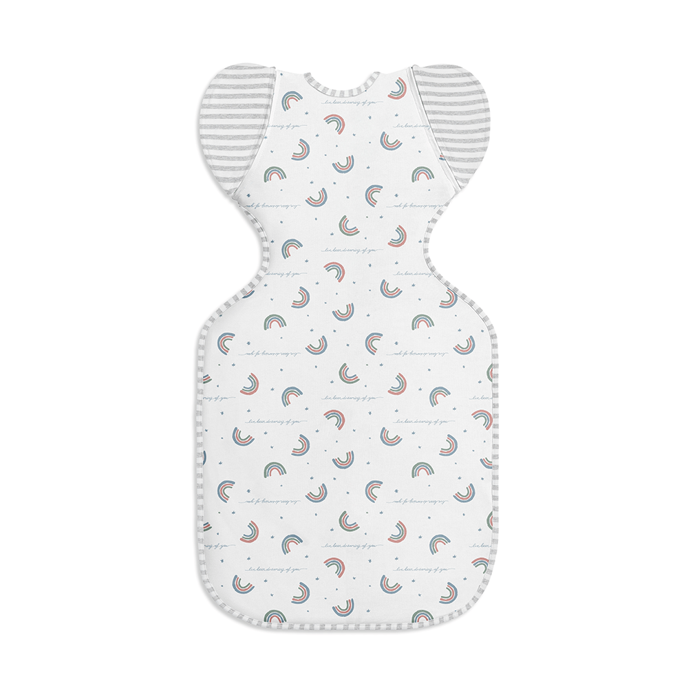 Swaddle Up™ Transition Bag Original 1.0 TOG White - Rainbow Dream - Image 6