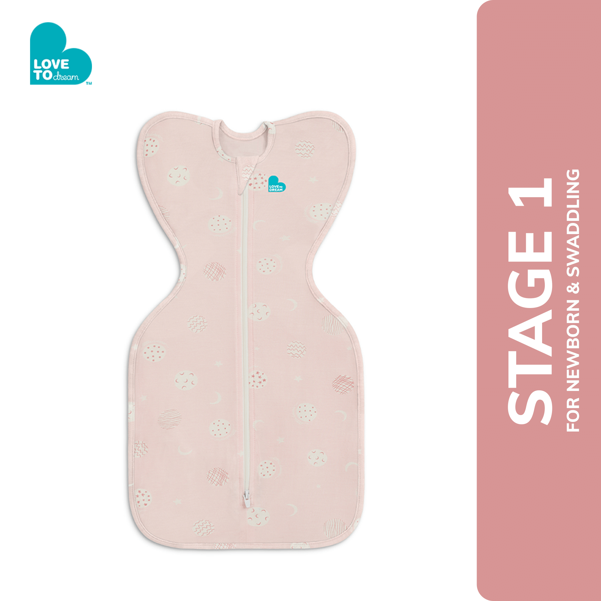 Swaddle Up™ 0.2 TOG Bamboo Light Pink - Little Dreamer