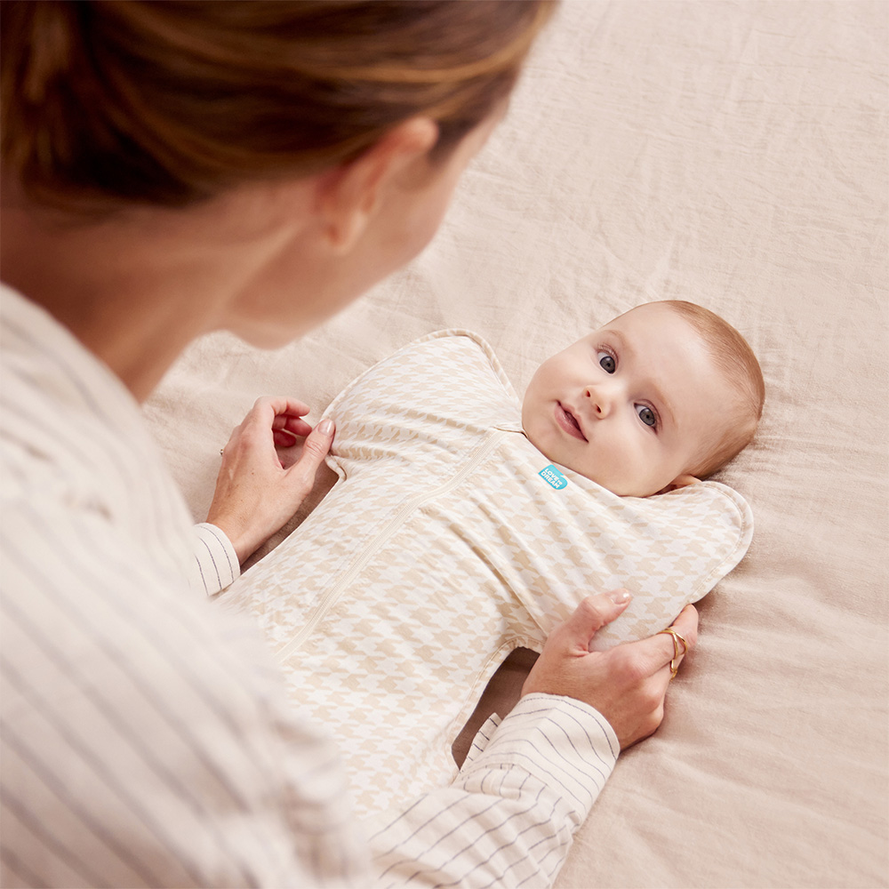 Swaddle Up™ Original 1.0 TOG - Tan Houndstooth - Image 6