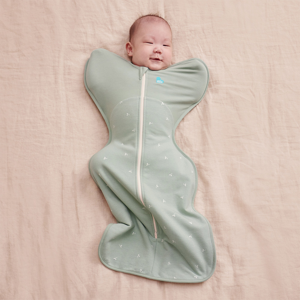 Swaddle Up™ Mild Cotton Fleece – Olive Twigs - Image 4