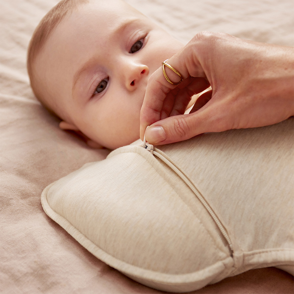 Swaddle Up™ Transition Bag Mild Cotton Fleece – Oatmeal Twigs - Image 5