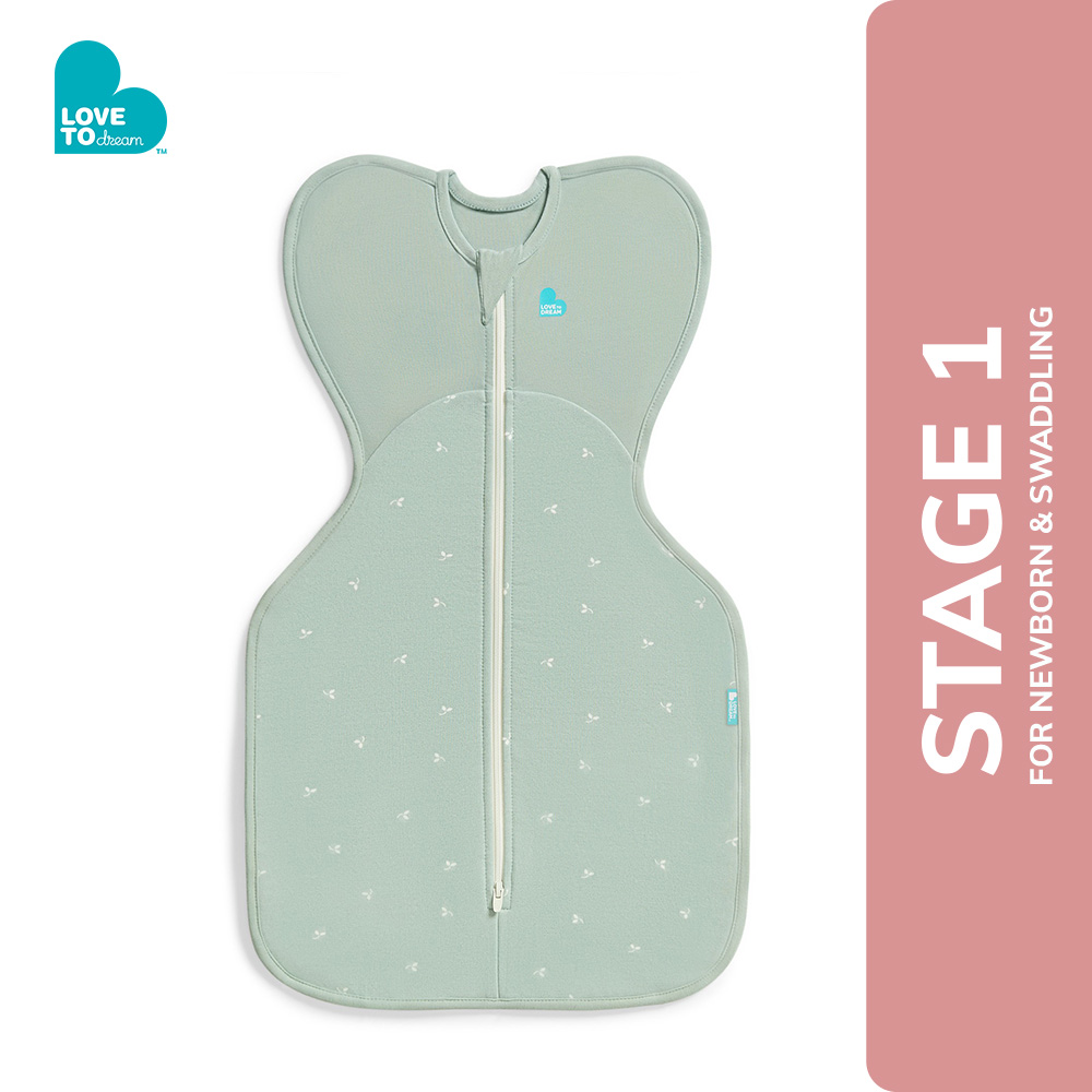 Swaddle Up™ Mild Cotton Fleece – Olive Twigs