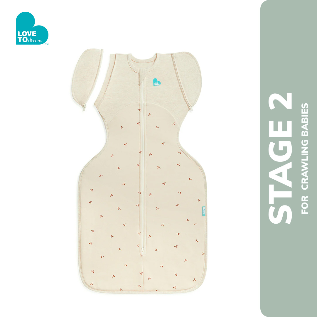 Swaddle Up™ Transition Bag Mild Cotton Fleece – Oatmeal Twigs