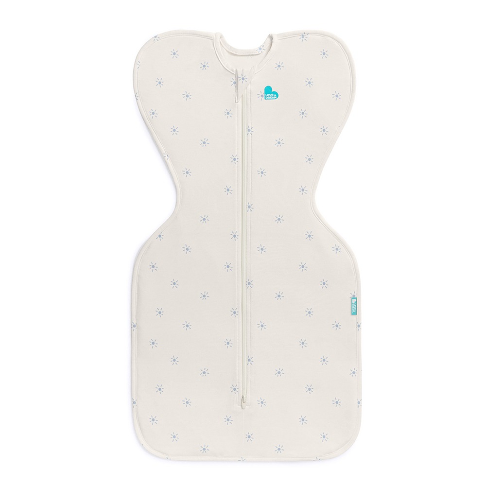 Swaddle Up™ Bamboo Lite 0.2 TOG - Mist Blue Sunny - Image 4