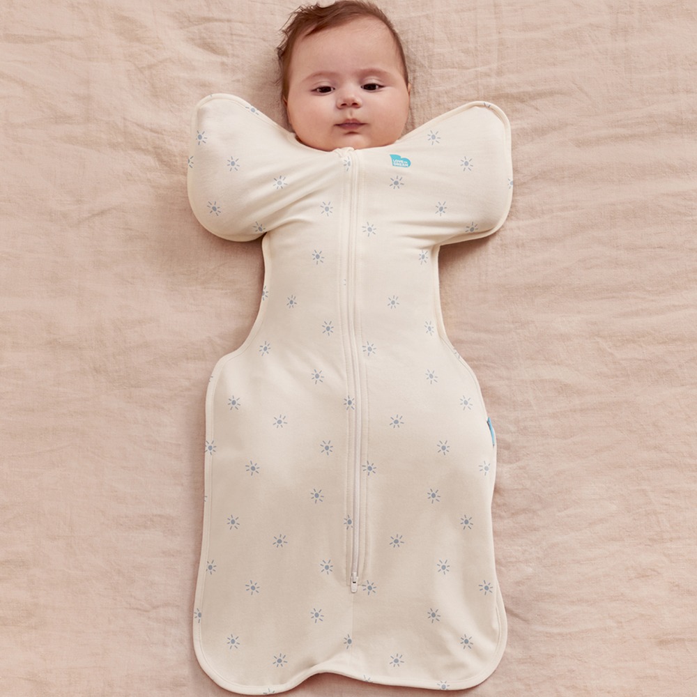 Swaddle Up™ Bamboo Lite 0.2 TOG - Mist Blue Sunny - Image 2